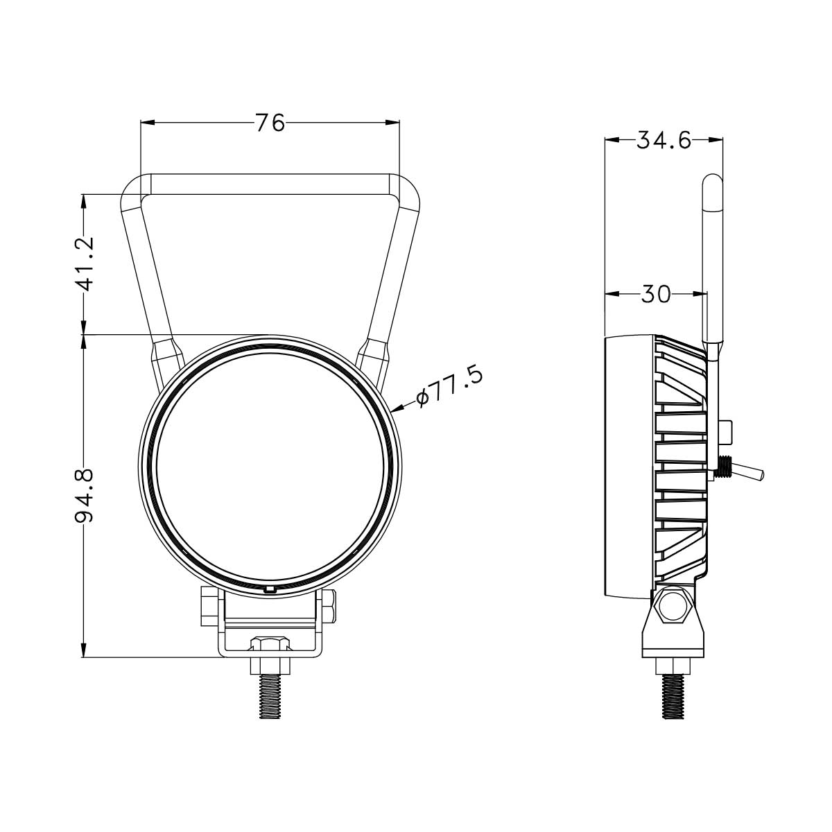 Deck Flood Light - OW-0702-12W