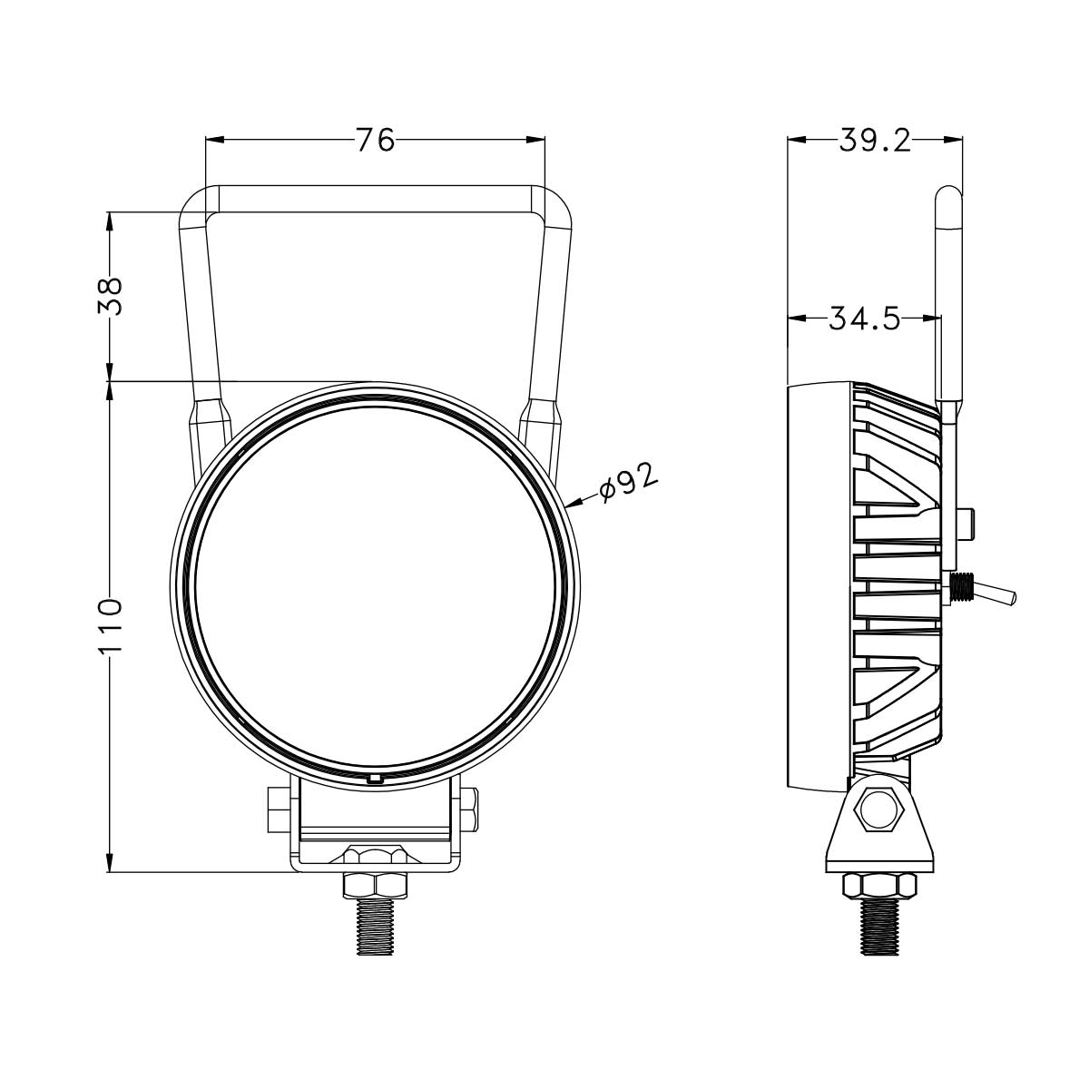 Deck Flood Light - OW-0702-16W